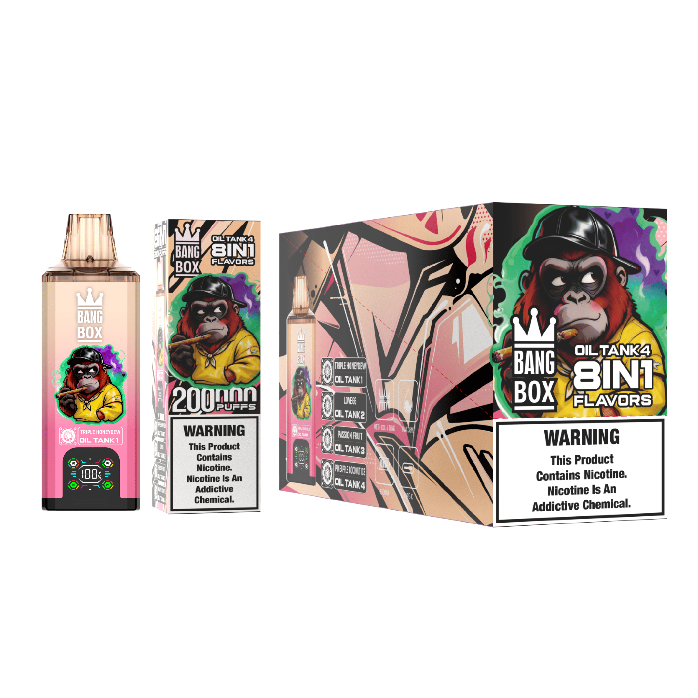 Bang Box 200000 PUFFS – Ultimate 8-in-1 Disposable Vape