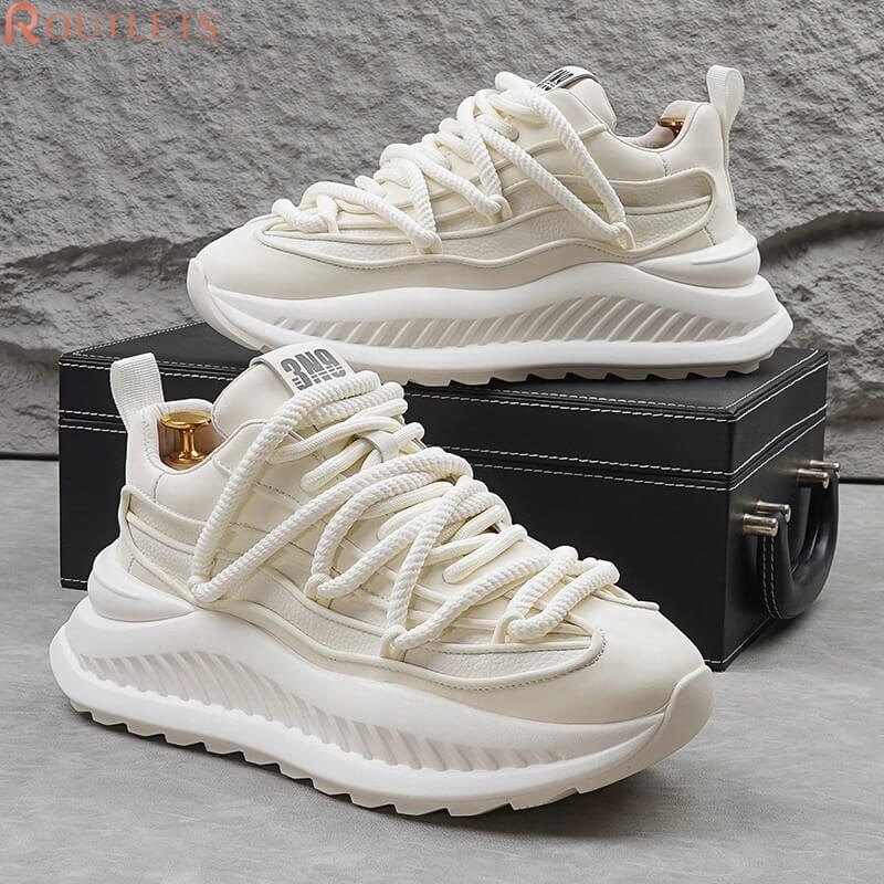 2024 novos calçados esportivos casuais com sola grossa