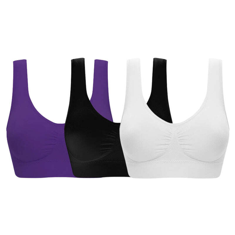 S-6XL novo sutiã esportivo de malha à prova de choque feminino para ioga