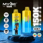 MYDE 8IN1 150000 Puffs disposable vapes Enjoy Strawberry Ice & Blueberry Ice &Grape Ice & Green Apple Ice together