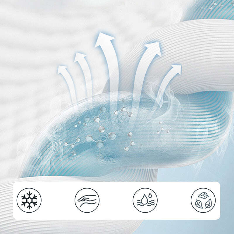 Conjunto de quatro peças de seda de gelo de verão