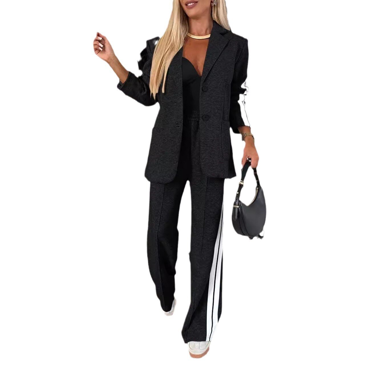 CONJUNTO DE DUAS PEÇAS ELEGANTE, CONFORTÁVEL E ELEGANTE OUTONO 2024