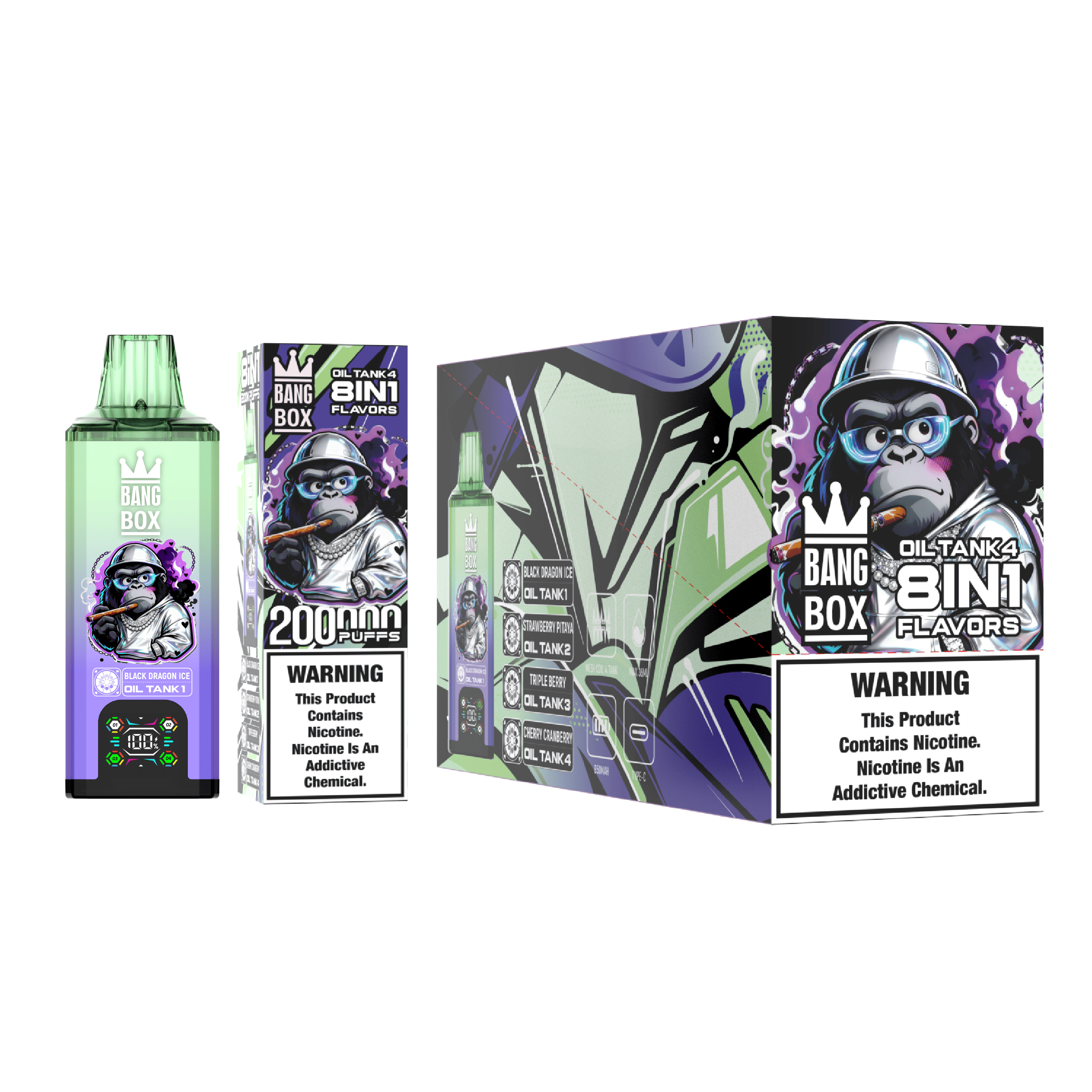 Bang Box 200000 PUFFS – Ultimate 8-in-1 Disposable Vape