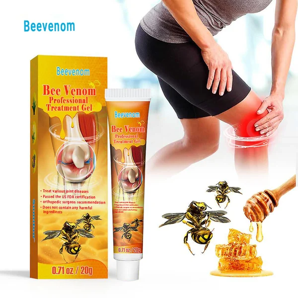 (Compre 1 e ganhe 1 reembolso total grátis se não houver resultados visíveis dentro de 3 semanas) Gel de tratamento profissional BeeVenom™ New Zealand Bee Venom