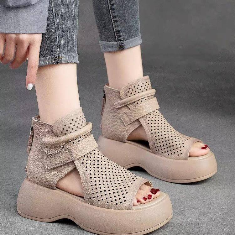 🔥Last day 50% off-Velcro soft sole leather orthopedic shoes