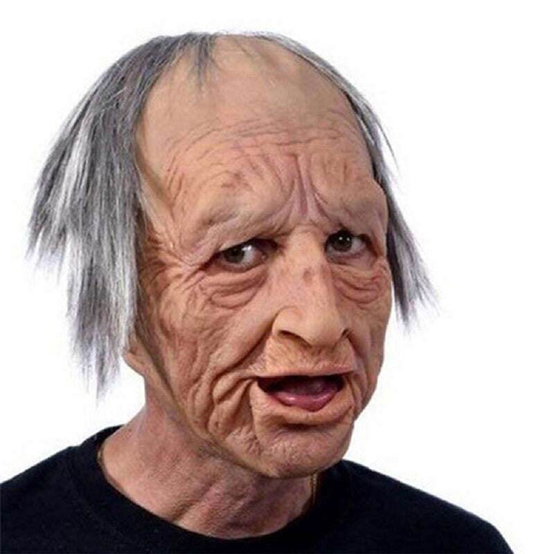 Máscara de látex de simulação de Halloween