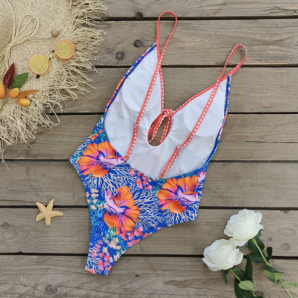 👙 Printed One Piece Swimsuit