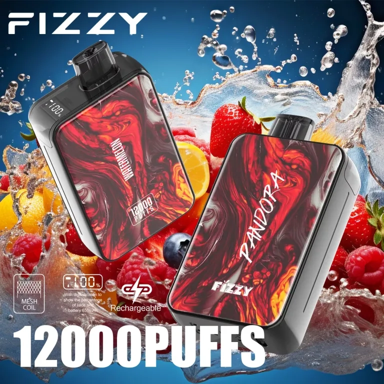 Fizzy Pandora 12000 Puffs LCD Screen Rechargeable Disposable Vapes