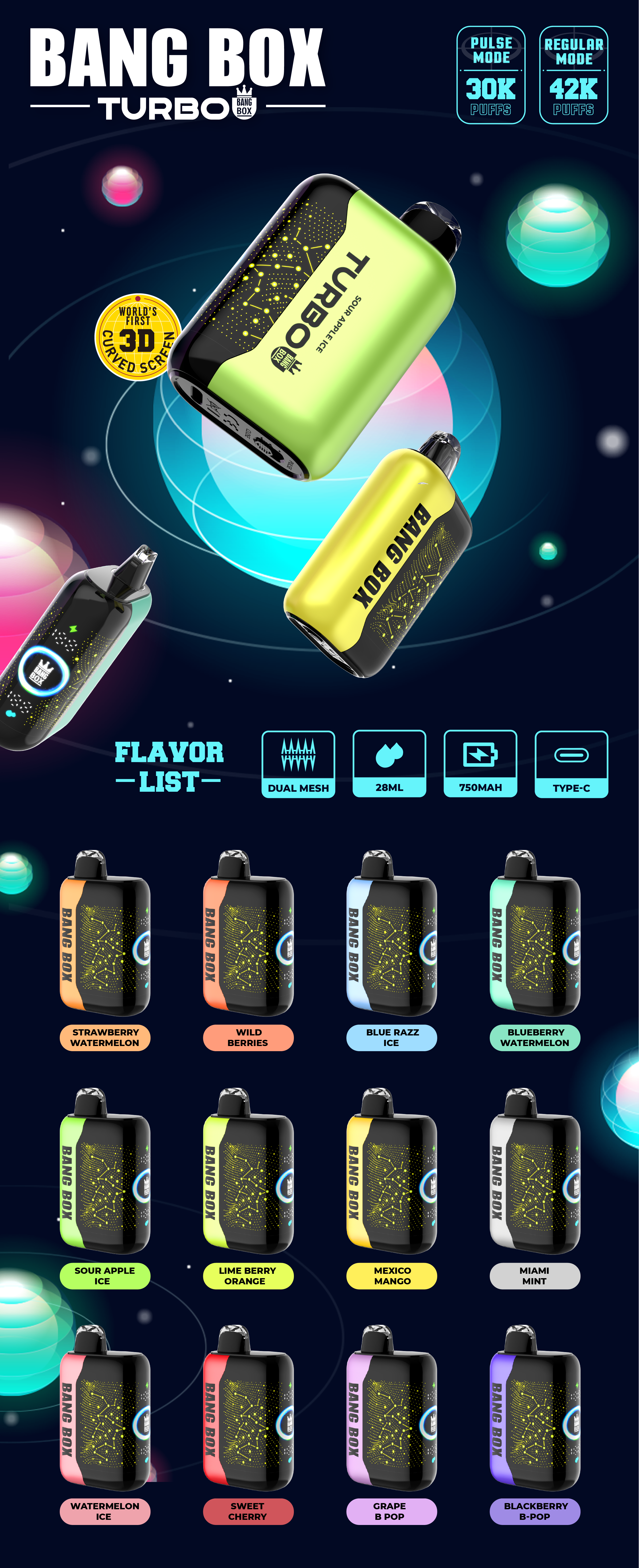 Bang Box TURBO 42000 puffs Vape