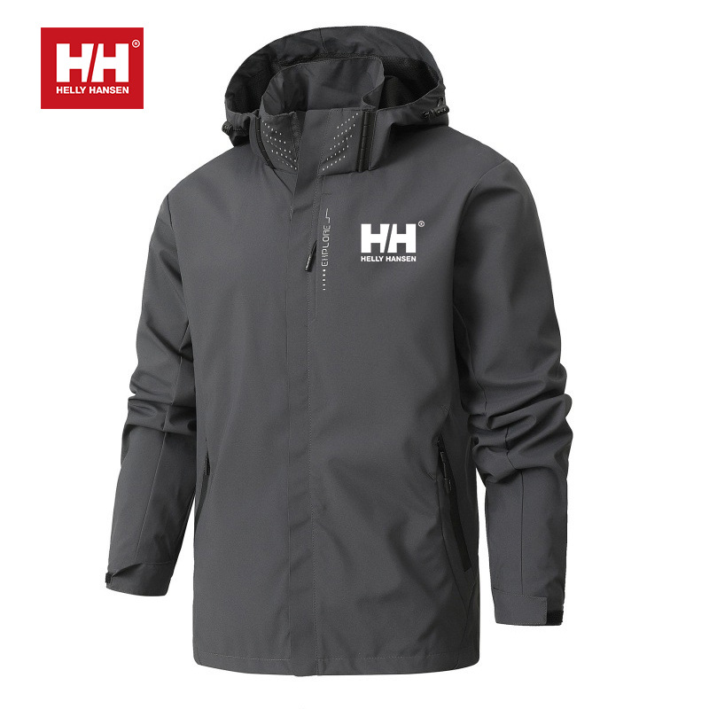 💕Helly Hansen® | Sweatshirt com capuz impermeável e corta-vento para esqui ao ar livre para homem e mulher
