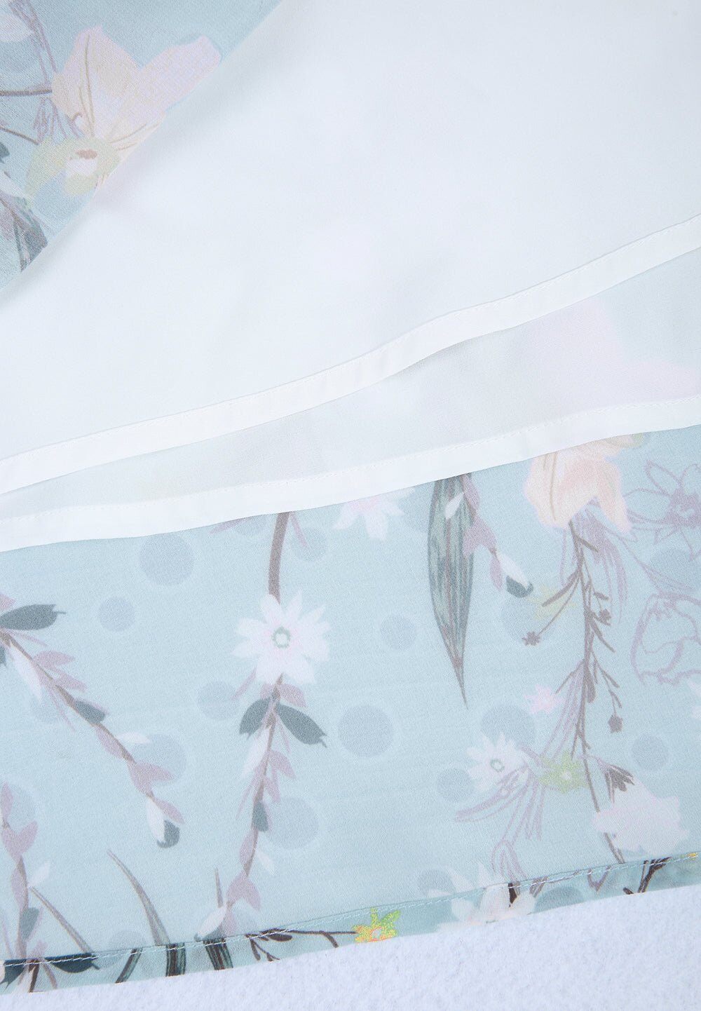 Midi dress with floral print Blue Meadow