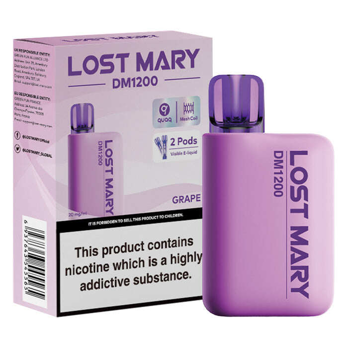 Lost Mary DM1200 Kit Vape descartável