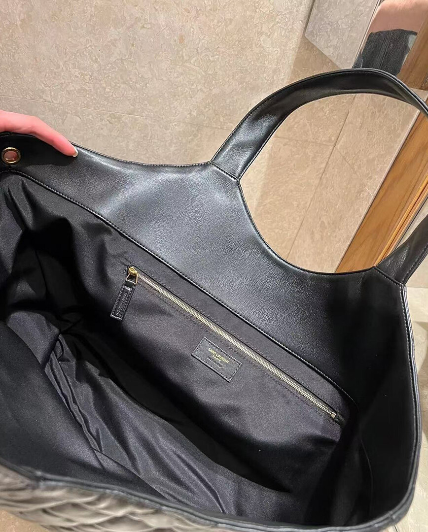Bolsa tote de pele de carneiro YSL icare