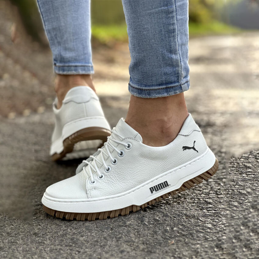 2025 PUMA ❤️ CLASSIC WHITE - Elegância gravada, um toque de estilo