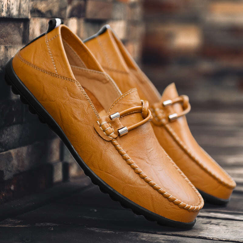 Mocassins de couro genuíno Cambridge