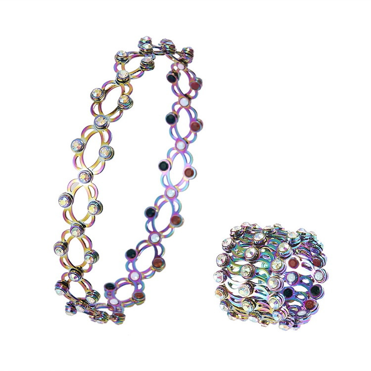 PreSlim 2 em 1 Anel Pulseira Transformadora de MagneticTherapy Ajustável