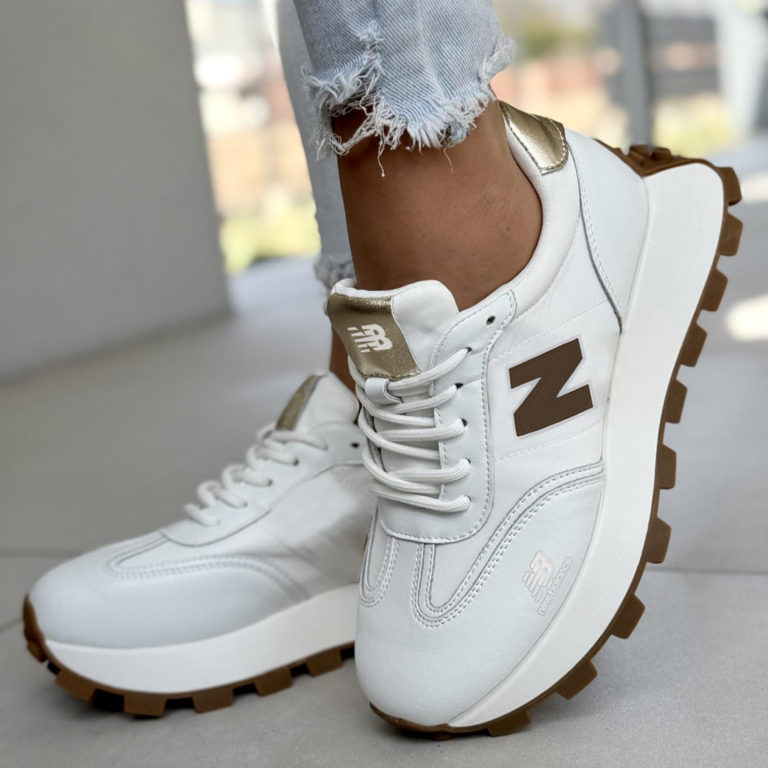 New Balance® Damskie buty sportowe z naturalnej skóry