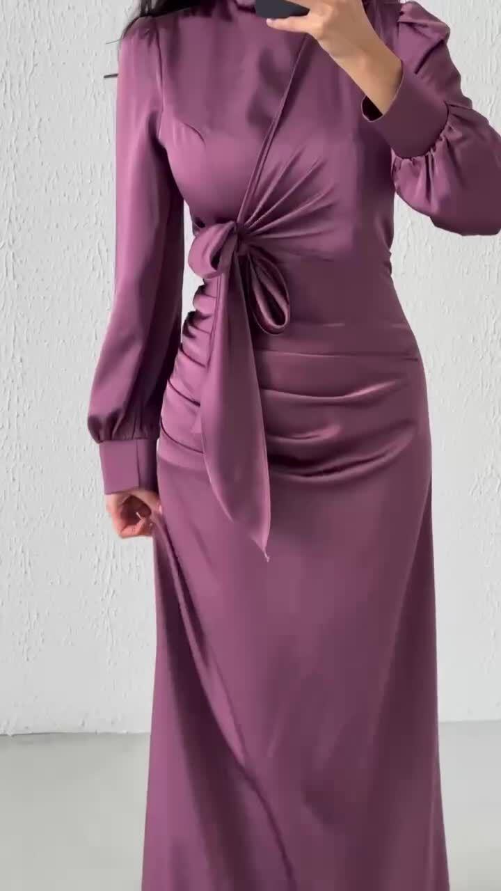 Nova primavera e verão vestido com cintura emagrecimento vestido de cintura alta temperamento saia para mulher