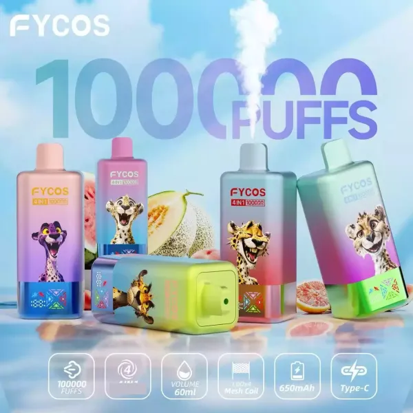 FYCOS-4-IN-1-100K-100000-Puffs-Quad-Flavor-Disposable-Vape-Wholesale-LED-Display-10