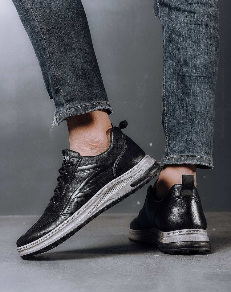 Tendência da moda calçado de couro casual