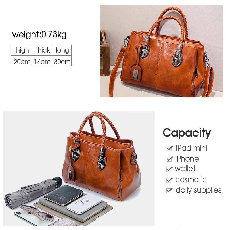 ВИНТИДЖ ТРОЙНА ЧАНТА ПРЕЗ РАМО ОТ ВОСЪЧНА И ОМАСЛЕНА КОЖА BOSTON