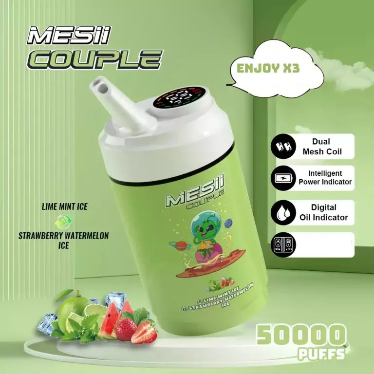 Mesii pár 50000 puffs három ízű 50k eldobható vape bulk vásárlás nagykereskedelmi