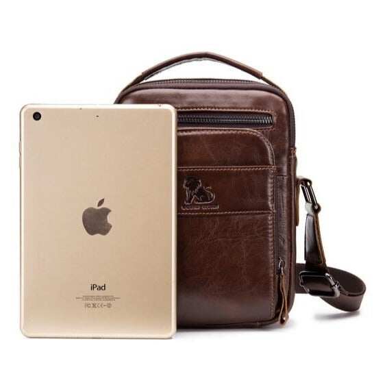 Skórzane męskie torby na ramię Crossbody Messenger Bag