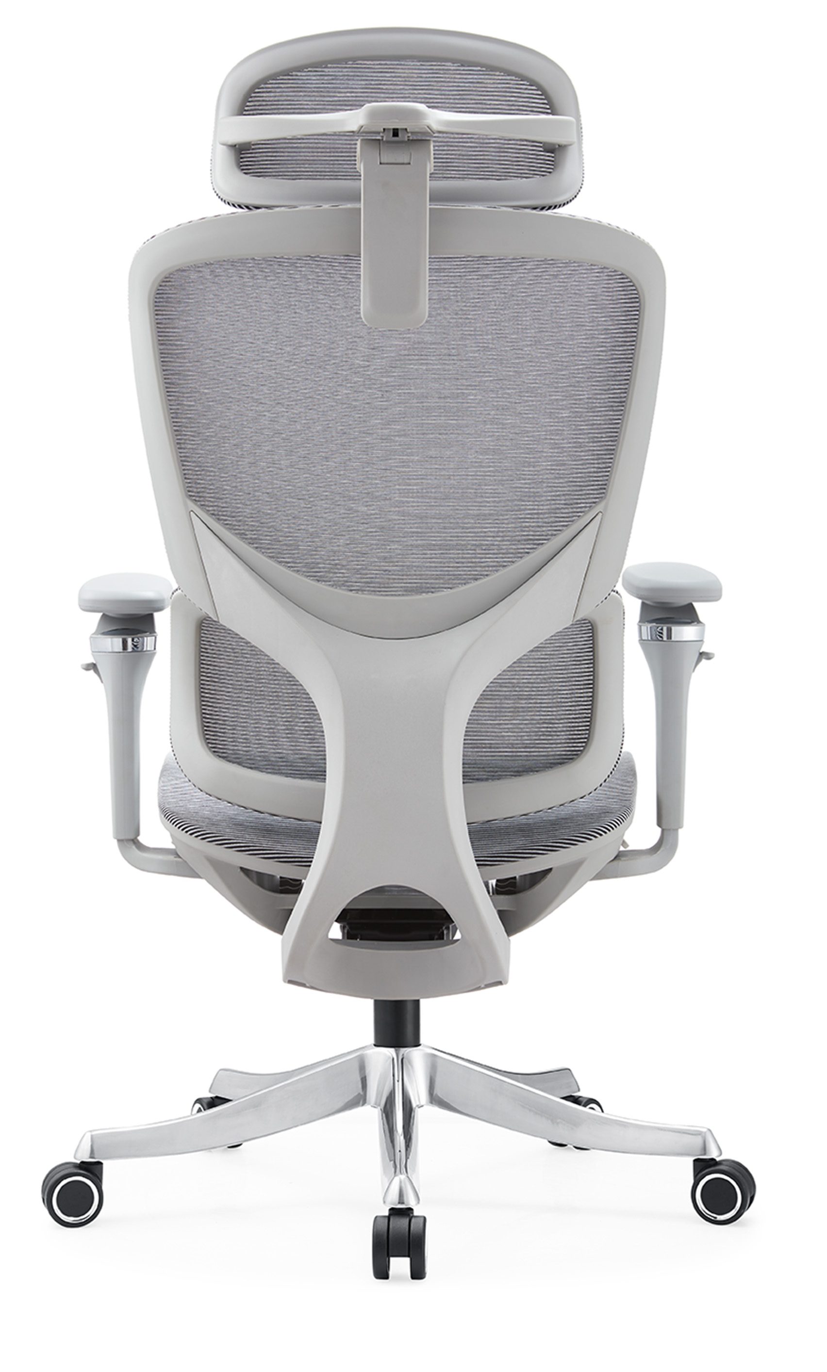 2025 Cheap Price Adjustable Skin Friendly Nylon Fabric Headrest Mesh Office Chair with Silent Wheel