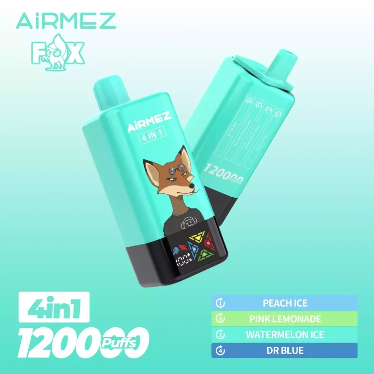 AIRMEZ FOX 120000 Puffs 4 IN 1 Taste Disposable Vape strawberry watermelon