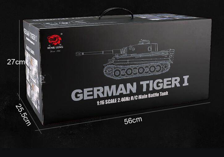 1/16 Metal Upgraded Germany Tiger I Tank 2.4G Heng Long RC Full Metal Battle Tank