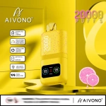 AIVONO 20000 Puffs Dual Mesh Rechargeable Disposable Vapes Strawberry watermelon