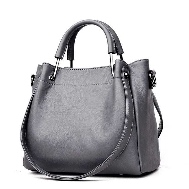 2024 Nova bolsa de couro genuíno da moda