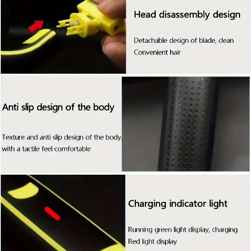 🔥Promoção com 49% de desconto🎁 - Barbeador elétrico úmido e seco