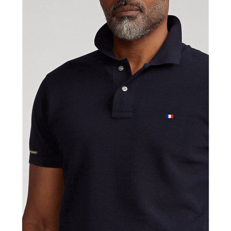 Camisa polo masculina manga curta com absorção de umidade e elasticidade com secagem rápida + proteção UV