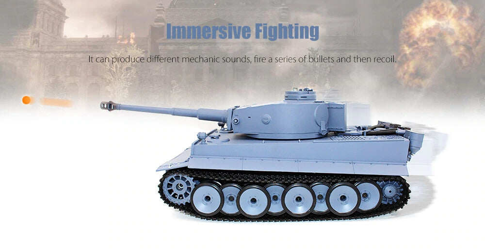 Heng Long RC Battle Tank 1/16 2.4G Germany Tiger I Tank