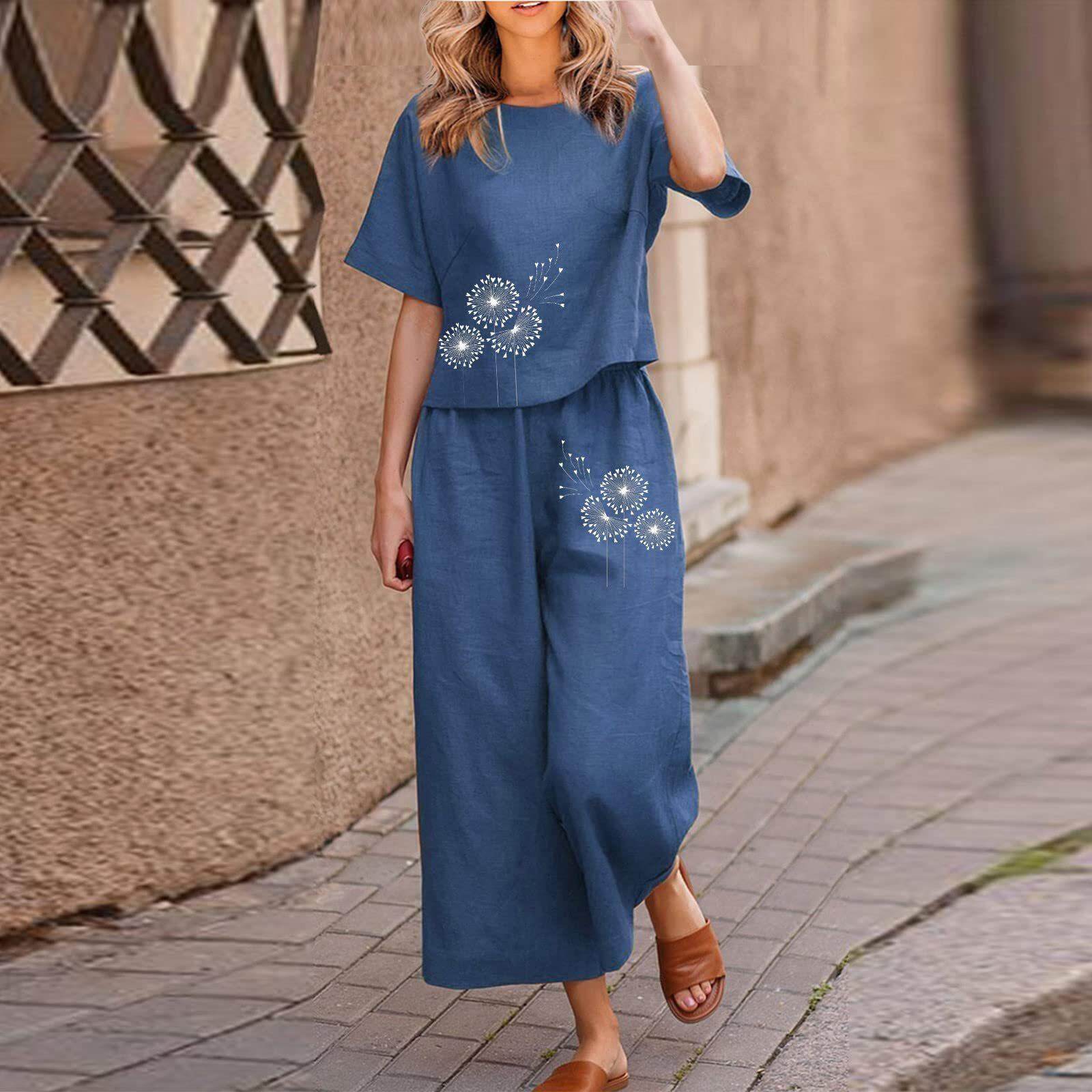 Novo estampagem a quente terno de manga curta e conjunto de duas peças estampado