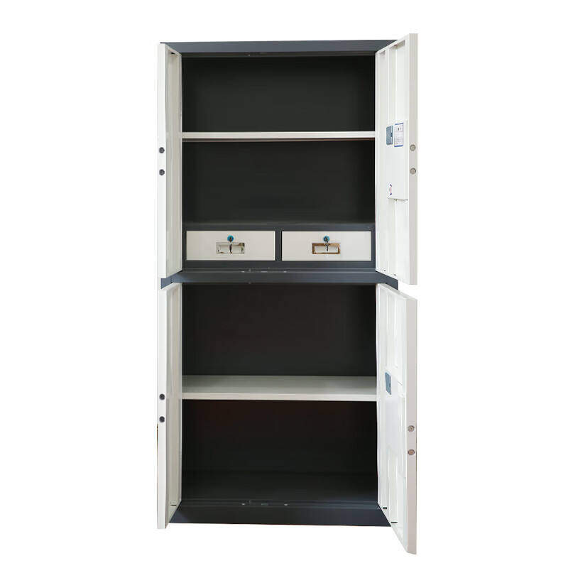 Factory Direct 1850*900*420mm White Fireproof Anti Static Coating Confidential Cabinet with Drawer