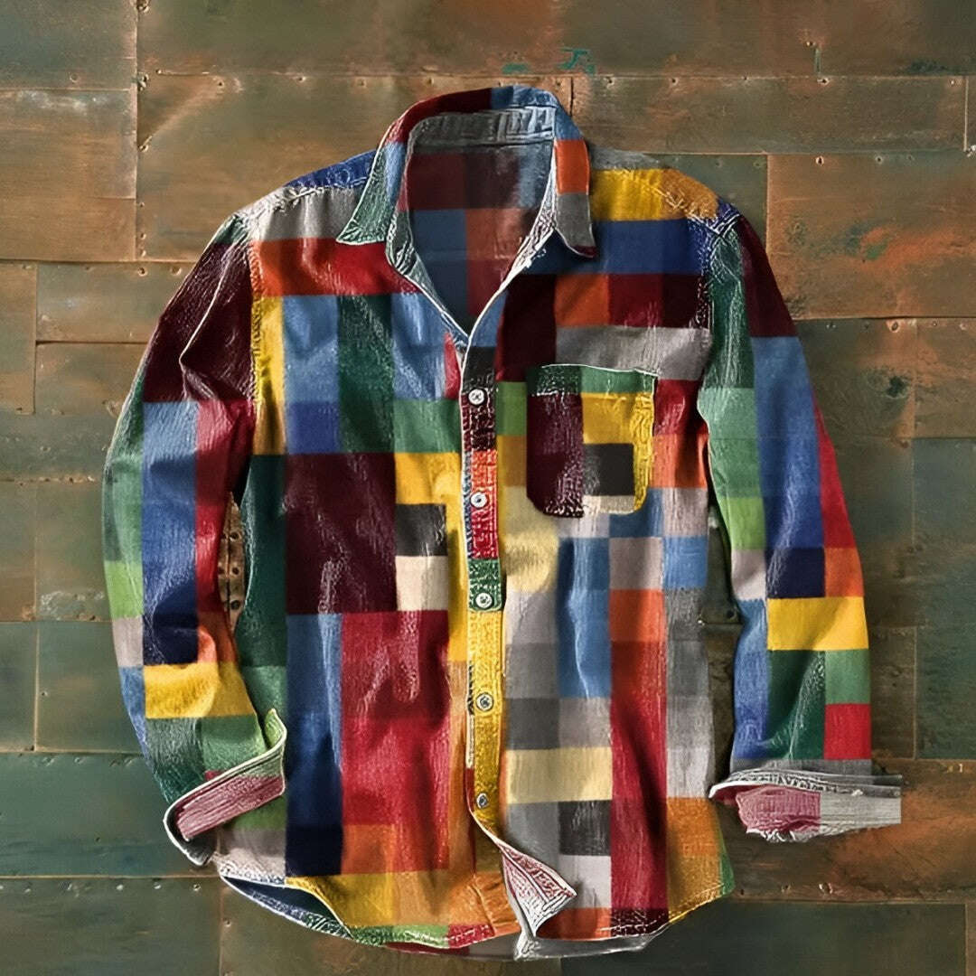 Maks - camisa vintage colorida