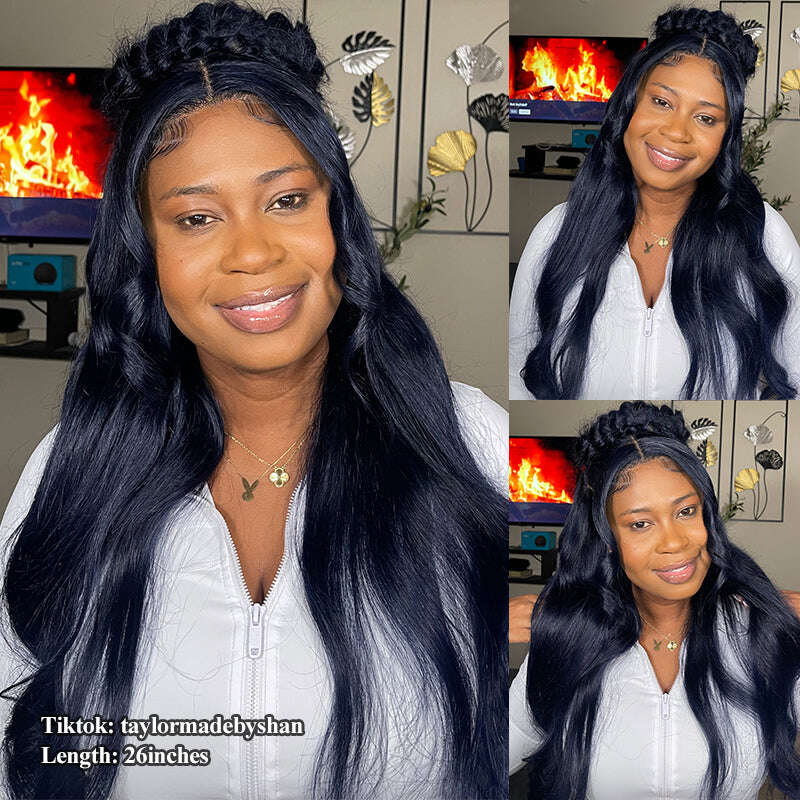 Sale | Glueless Midnight Blue 7x6/13x6 FULL Lace Frontal Wig 16