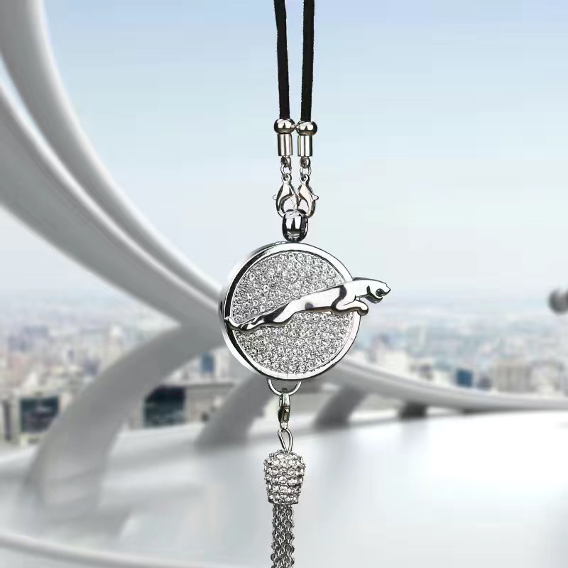 Pingente de aromaterapia com logotipo de carro com diamante de metal