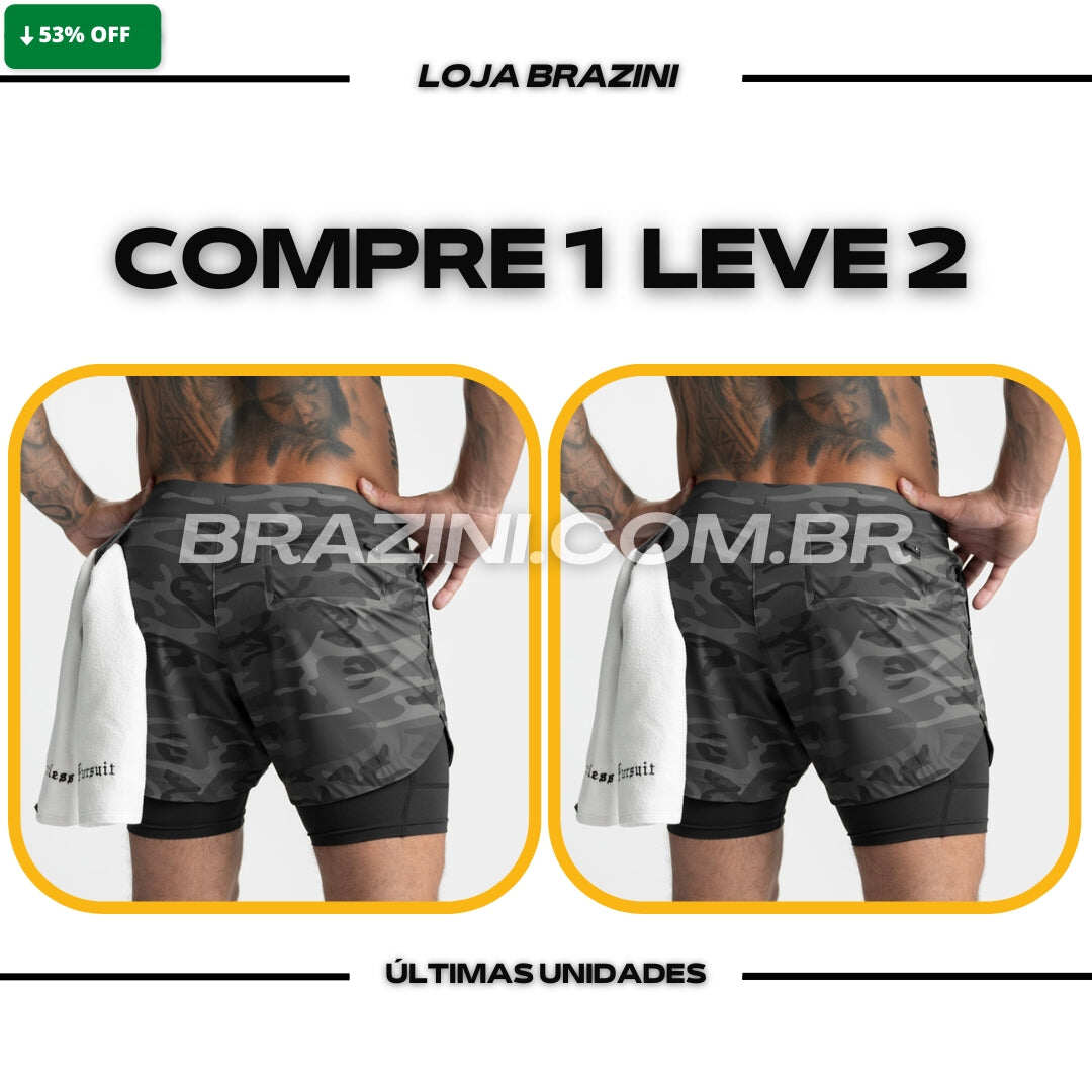 Short DryFit® de Compressão - Compre 1 leve 1 de graça