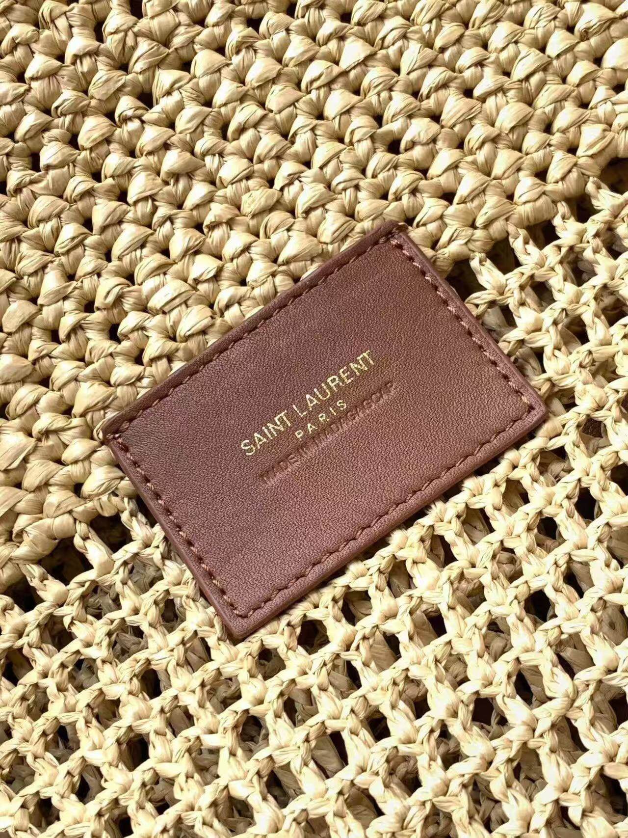 ICARE Raffia Crochet Grande Sacola de Compras