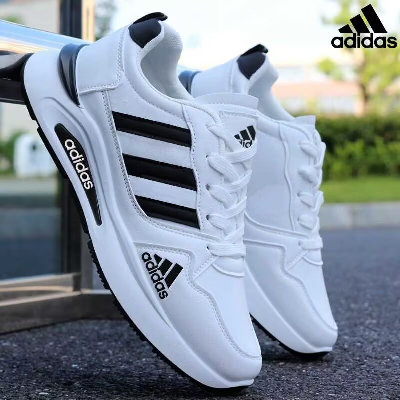 Sapatos de couro impermeáveis ​​Adidas®2024 masculinos