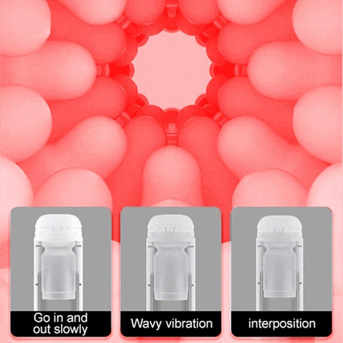 🎁2023 нов продукт, задължителен за мъжете😍 Симулиран автоматичен 5-тактов тренажор с 10 вибрации и звукова умора