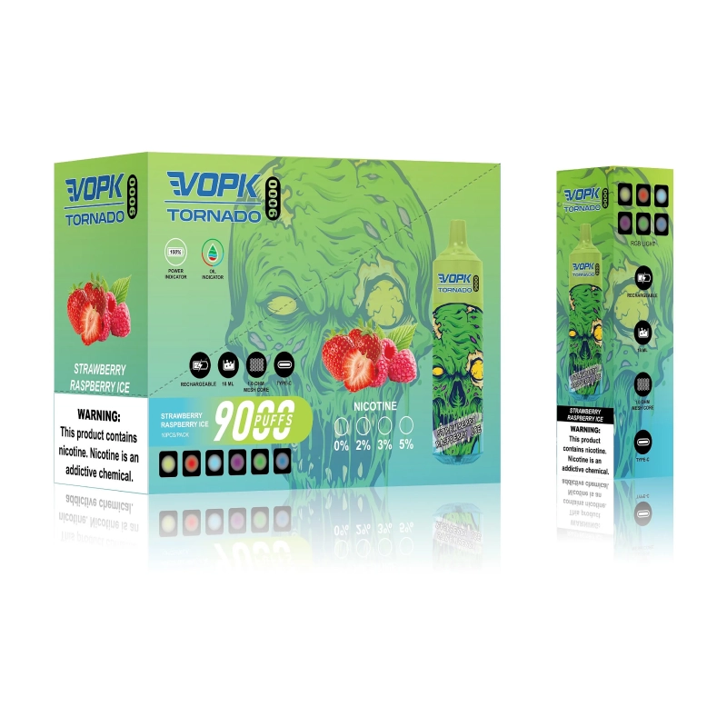vopk tornado 9000 puffs Watermelon Brazz Ice
