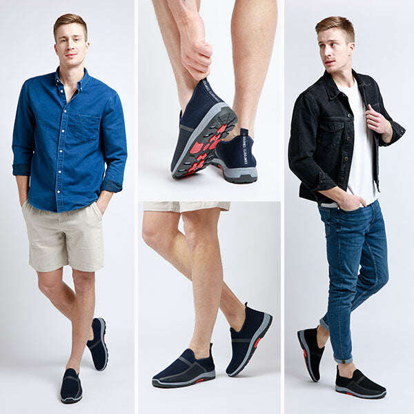 COMFORTSLIP™ - TÊNIS DE ACADEMIA COM ESPUMA DE MEMÓRIA MASCULINA