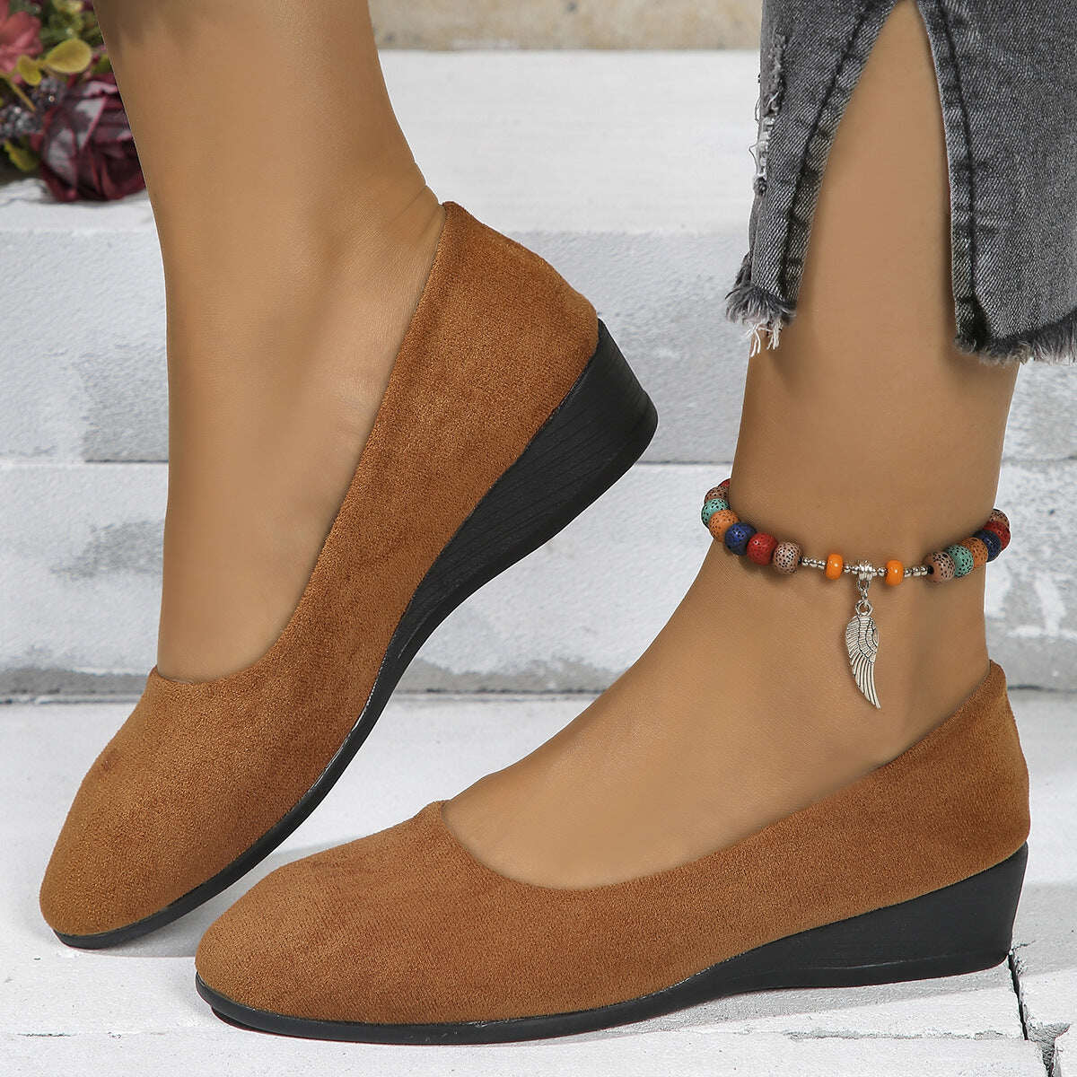 🔥Último dia de liquidação 60% DE DESCONTO 🔥 Sapatos baixos ortopédicos confortáveis, leves, antiderrapantes e respiráveis ​​para mulheres