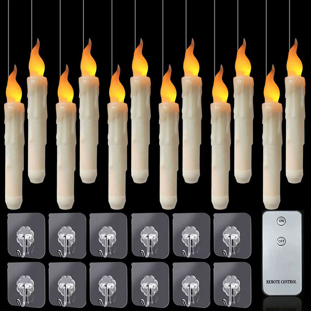 🕯️Velas flutuantes com controle remoto de varinha