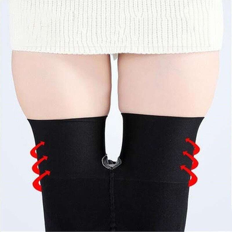 Calças modeladoras de pernas muito leves e suaves