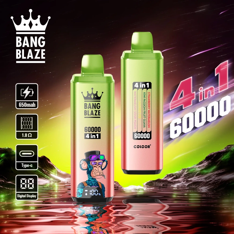 Bang Blaze 60000 60k puffs 4 in 1 flavors vape